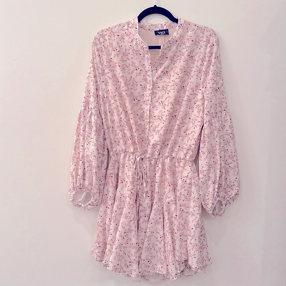 Vici Long Sleeve Floral Dress